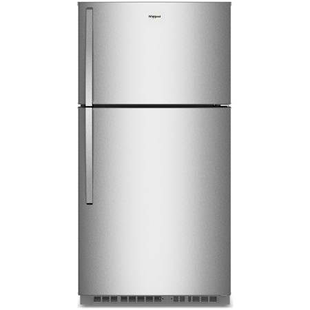 Whirlpool 33 Inch Wide 21.3 Cu. Ft. Energy Star Certified Fingerprint Resistant Top Freezer Refrigerator Fingerprint Resistant Stainless Steel