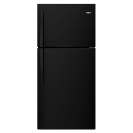 Whirlpool 30 Inch Wide 19.2 Cu. Ft. Top Freezer Refrigerator with LED Interior Lighting Black