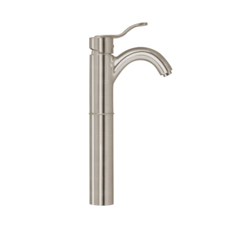 Whitehaus Galleryhaus 1.2 GPM Single Hole Vessel Bathroom Faucet with Pop-Up Drain Assembly Brushed Nickel