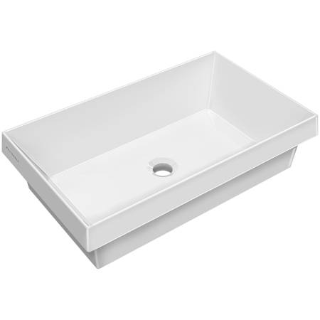Whitehaus 23-5/8" Rectangular Vitreous China Semi-Recessed Bathroom Sink White