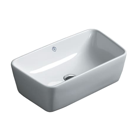 Whitehaus Britannia 22" Rectangular Vitreous China Vessel Bathroom Sink White