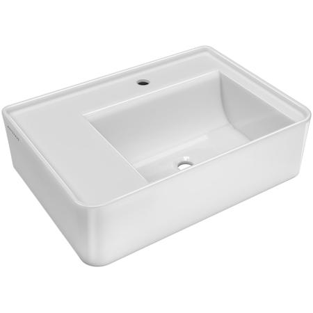 Whitehaus 25-5/8" Rectangular Vitreous China Wall Mounted Bathroom Sink with Single Faucet Hole White