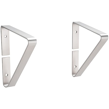 Whitehaus Wall Mount Installation Brackets for Model WHNCMB4413 Brushed Stainless Steel