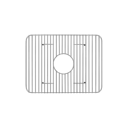 Whitehaus 23-1/2" L x 16-1/8" W Stainless Steel Basin Rack with Rubber Feet Stainless Steel