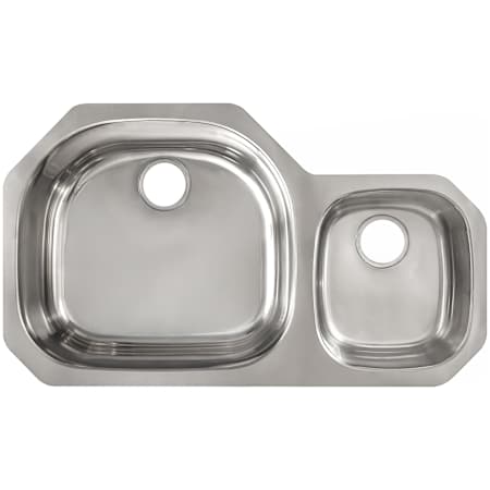 Whitehaus Devonhaus 36-3/4" Undermount Double Basin Stainless Steel Kitchen Sink Brushed Stainless Steel