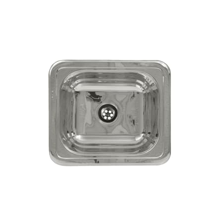 Whitehaus Single Basin Stainless Steel Kitchen Sink from the Entertainment/Prep Series Polished Stainless Steel