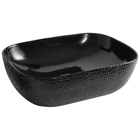 Whitehaus Isabella Plus 18" Vitreous China Vessel Bathroom Sink Black