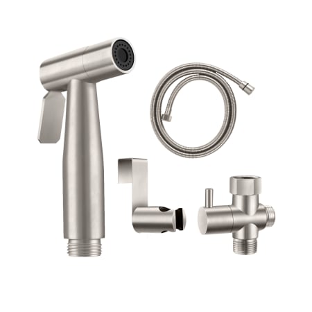 Whitehaus Spahaus Stainless Steel Hand-Held Bidet Sprayer Set Brushed Nickel
