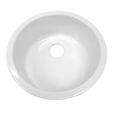 Whitehaus Elementhaus 18-1/4" Single Basin Undermount Kitchen Sink White