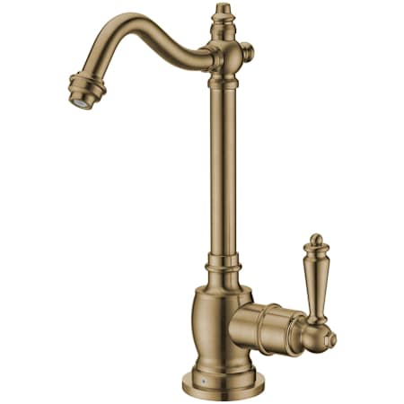 Whitehaus Forever Hot Point of Use Traditional Cold Water Drinking Water Faucet Antique Brass