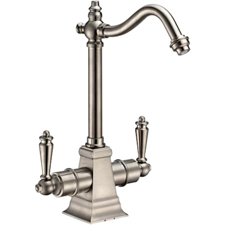Whitehaus Forever Hot Point of Use Hot and Cold Water Drinking Water Faucet Brushed Nickel