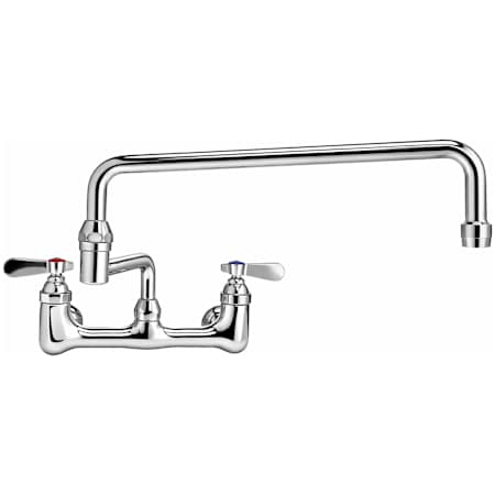 Whitehaus 1.5 GPM Wall Mounted Double Handle Laundry Polished Chrome