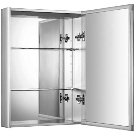 Whitehaus Medicinehaus 19-5/8" x 27-1/2" Framed Single Door Medicine Cabinet Aluminum