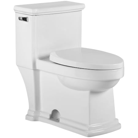 Whitehaus Magic Flush 1.28 GPF Floor Mounted One-Piece Elongated Toilet - Seat Included White