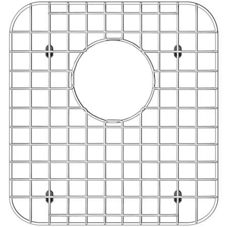 Whitehaus Matching Grid for Small Bowl of Model WHNDBU3721 Stainless Steel