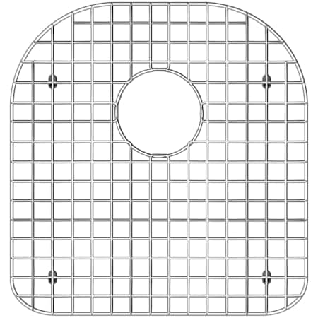 Whitehaus Matching Grid for Large Bowl of Model WHNC3220 Stainless Steel