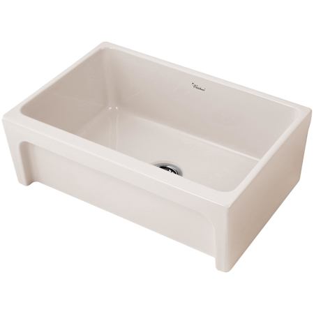 Whitehaus Glencove 30" Farmhouse Single Basin Fireclay Kitchen Sink Biscuit