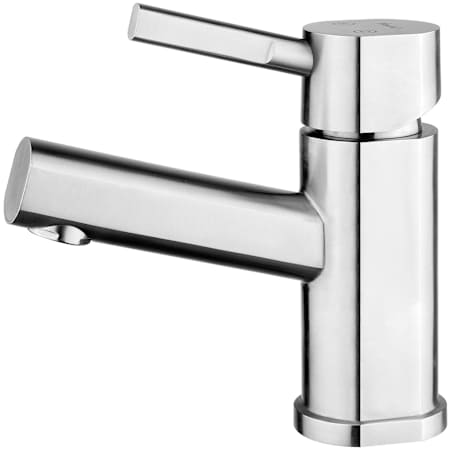 Whitehaus Waterhaus Single Hole Lavatory Faucet Brushed Stainless Steel