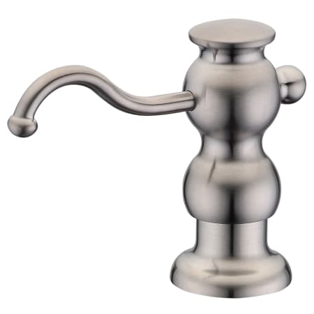 Whitehaus Deck Mounted Brass Soap Dispenser Brushed Nickel