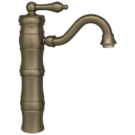 Whitehaus Vintage III Bathroom Vessel Faucet with Lever Handle Brushed Nickel