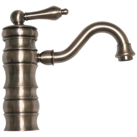 Whitehaus Vintage III Bathroom Faucet with Lever Handle Brushed Nickel