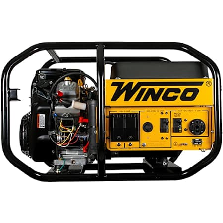 Winco Power Systems W10000VE-03/B - 9,600-Watt (120 / 240V) Electric Key / Recoil Start Gasoline Portable Generator N/A