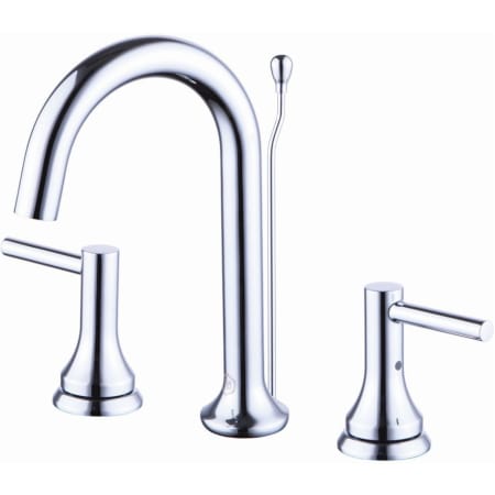 Windon Bay Hilo 1.2 GPM Widespread Bathroom Faucet with Pop-Up Drain Assembly Polished Chrome