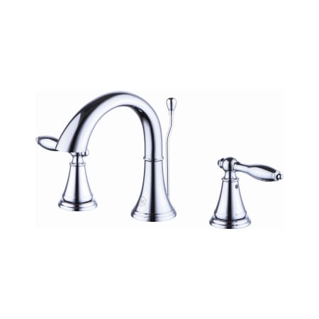 Windon Bay Winchester 1.2 GPM Widespread Bathroom Faucet with Pop-Up Drain Assembly Polished Chrome