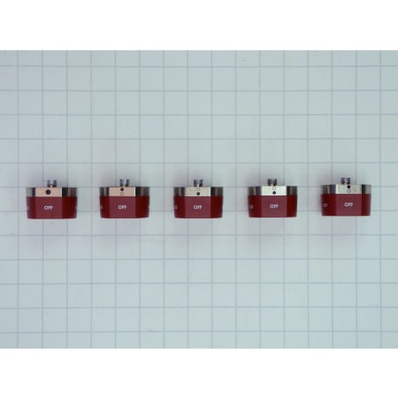 Finish: Wolf 36" Contemporary Gas Cooktop Knobs Red