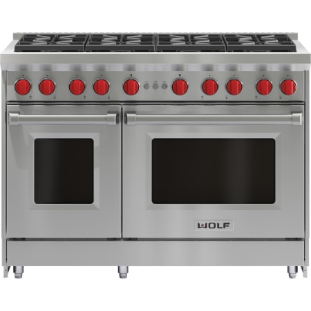 Finish: Wolf 48 Inch Wide 7 Cu. Ft. Free Standing Liquid Propane Range Stainless Steel