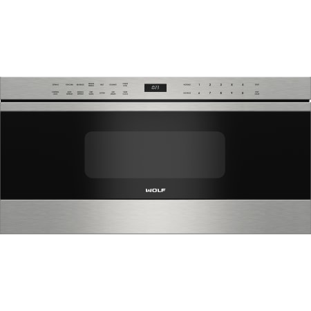 Finish: Wolf 30 Inch Wide 1.2 Cu. Ft. 950 Watt Transitional Drawer Microwave Stainless Steel