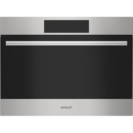 Finish: Wolf E Series Transitional 24 Inch Wide 1.6 Cu. Ft. 900 Watt Built In Microwave Stainless Steel