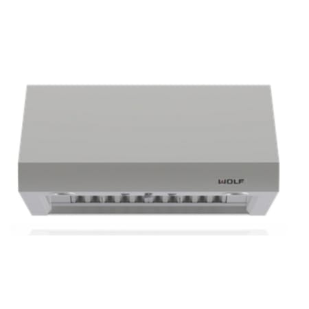 Finish: Wolf Professional 36 Inch Wide Wall Mounted Range Hood - Blower Sold Separately Stainless Steel