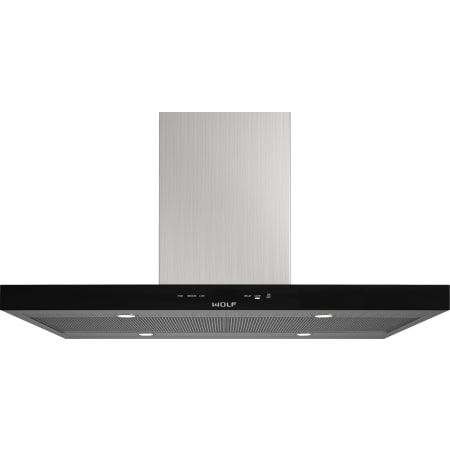 Finish: Wolf 42 Inch Wide Contemporary Island Range Hood Stainless Steel / Black