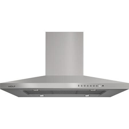 Finish: Wolf 42 Inch Wide Transitional Island Range Hood Stainless Steel