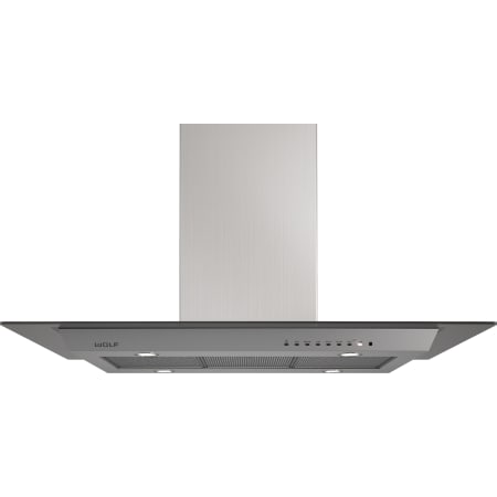 Finish: Wolf 45 Inch Wide Contemporary Island Range Hood Stainless Steel / Clear
