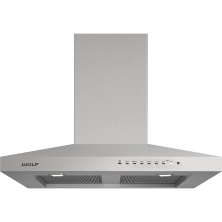 Finish: Wolf 30 Inch Wide Wall Mounted Range Hood Stainless Steel