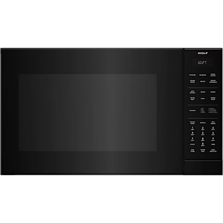 Finish: Wolf 24 Inch Wide 1.5 Cu. Ft. 900 Watt Built In Microwave Black