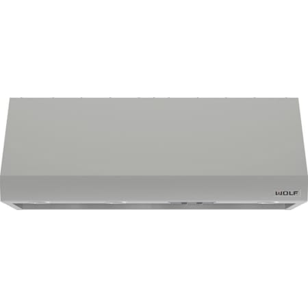 Finish: Wolf Pro 48 Inch Wide Wall Mounted Range Hood Stainless Steel