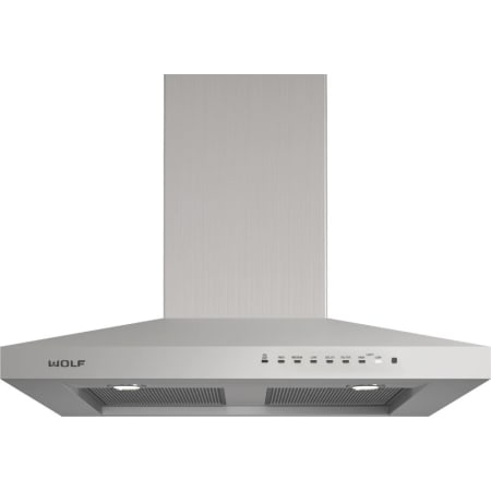 Finish: Wolf 36 Inch Wide Wall Mounted Range Hood Stainless Steel