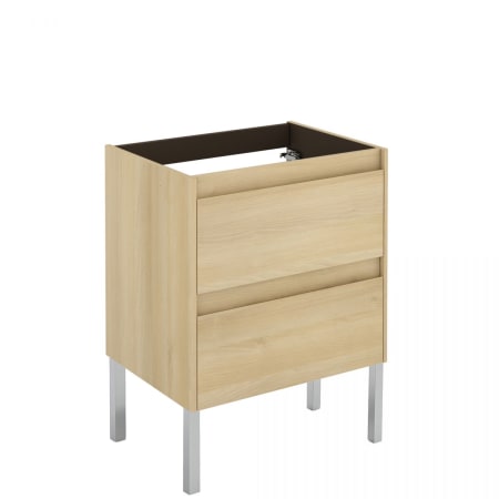 WS Bath Collections Ambra 24" Single Free Standing Vanity Cabinet Only - Less Vanity Top Nordic Oak