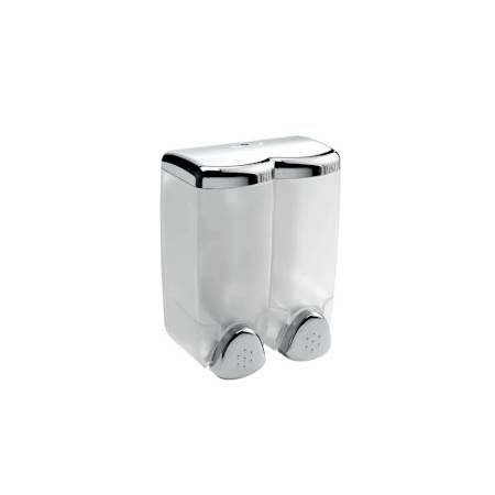 WS Bath Collections Hotellerie Wall Mounted Double Soap Dispenser Polished Chrome