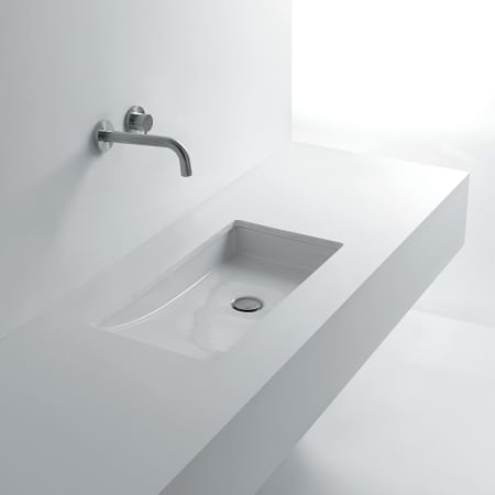 WS Bath Collections 26-4/5" Ceramic Undermount Bathroom Sink from the Whitestone Collection White