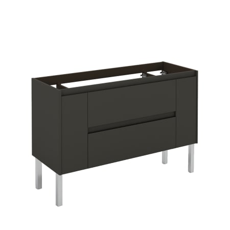 WS Bath Collections Ambra 47" Single Free Standing Vanity Cabinet Only - Less Vanity Top Gloss Anthracite
