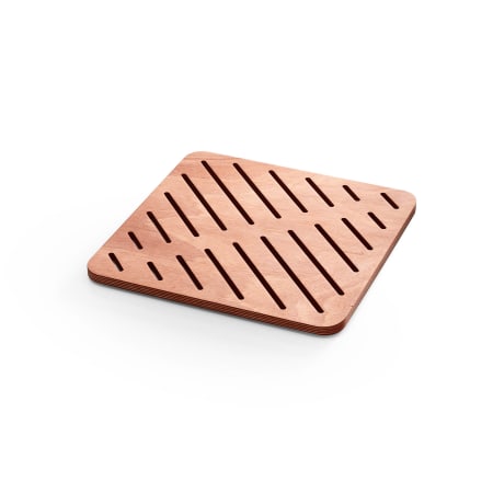 WS Bath Collections Atlantica 19-3/4" Square Wood Shower Mat Okume Wood