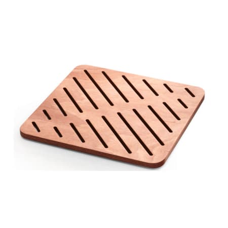 WS Bath Collections Atlantica 23-1/2" Square Wood Shower Mat Okume Wood