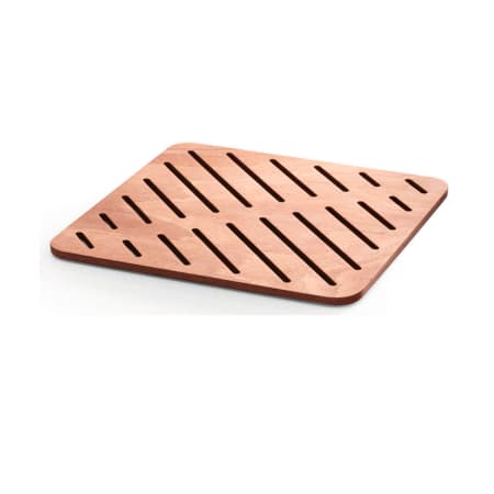 WS Bath Collections Atlantica 39-1/2" Rectangular Wood Shower Mat Okume Wood