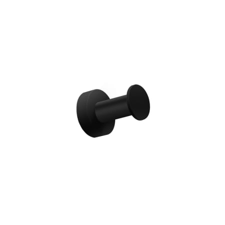 WS Bath Collections Baketo Single Robe Hook Matte Black