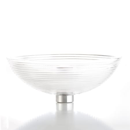 WS Bath Collections Glamorous 16-7/8" Circular Glass Vessel Bathroom Sink Clear
