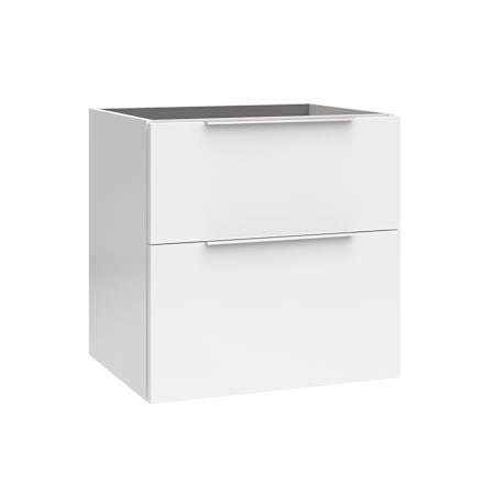 WS Bath Collections Dalia 24" Single Wall Mounted Vanity Cabinet Only - Less Vanity Top Glossy White